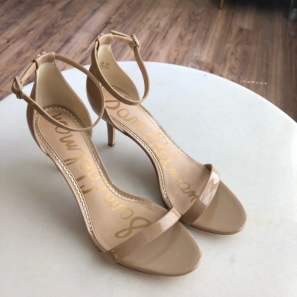 New Sam Edelman "Patti" Nude Strappy Heels